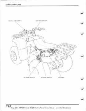 1997-2001 Honda TRX250 Fourtrax Recon Service Manual, Page 314