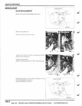 1997-2001 Honda TRX250 Fourtrax Recon Service Manual, Page 316