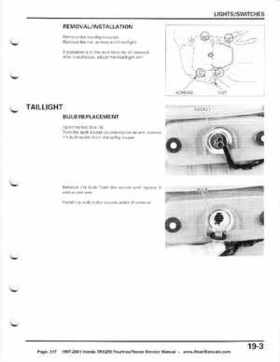 1997-2001 Honda TRX250 Fourtrax Recon Service Manual, Page 317