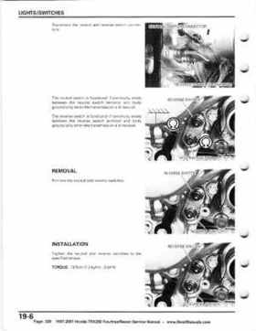 1997-2001 Honda TRX250 Fourtrax Recon Service Manual, Page 320