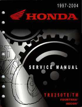 1997-2004 Honda Fourtrax Recon TRX250TE/TM Service Manual, Page 1