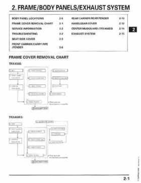 1998-2001 Honda Fourtrax Foreman TRX450S, TRX450ES Factory Service Manual, Page 38