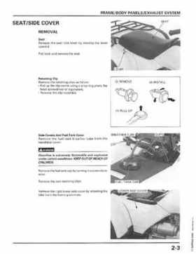 1998-2001 Honda Fourtrax Foreman TRX450S, TRX450ES Factory Service Manual, Page 40