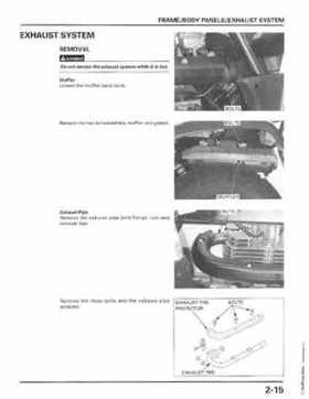 1998-2001 Honda Fourtrax Foreman TRX450S, TRX450ES Factory Service Manual, Page 52