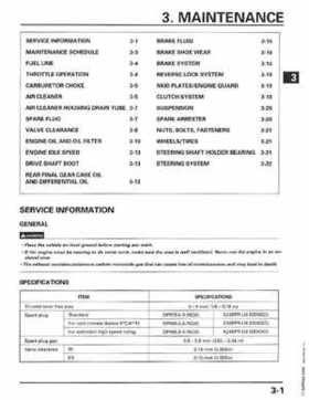 1998-2001 Honda Fourtrax Foreman TRX450S, TRX450ES Factory Service Manual, Page 56