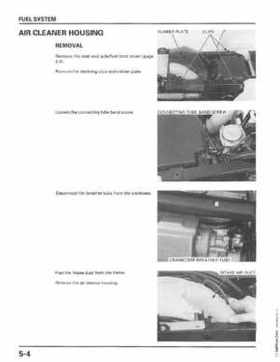 1998-2001 Honda Fourtrax Foreman TRX450S, TRX450ES Factory Service Manual, Page 93