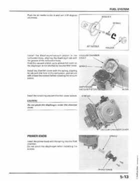 1998-2001 Honda Fourtrax Foreman TRX450S, TRX450ES Factory Service Manual, Page 102