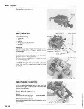 1998-2001 Honda Fourtrax Foreman TRX450S, TRX450ES Factory Service Manual, Page 103