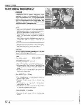 1998-2001 Honda Fourtrax Foreman TRX450S, TRX450ES Factory Service Manual, Page 107
