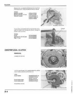 1998-2001 Honda Fourtrax Foreman TRX450S, TRX450ES Factory Service Manual, Page 156