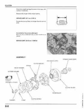 1998-2001 Honda Fourtrax Foreman TRX450S, TRX450ES Factory Service Manual, Page 160
