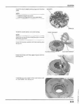 1998-2001 Honda Fourtrax Foreman TRX450S, TRX450ES Factory Service Manual, Page 161