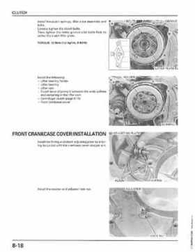 1998-2001 Honda Fourtrax Foreman TRX450S, TRX450ES Factory Service Manual, Page 170