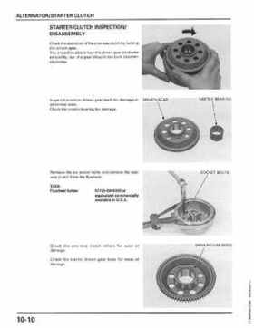 1998-2001 Honda Fourtrax Foreman TRX450S, TRX450ES Factory Service Manual, Page 191