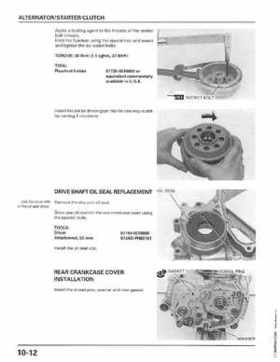 1998-2001 Honda Fourtrax Foreman TRX450S, TRX450ES Factory Service Manual, Page 193