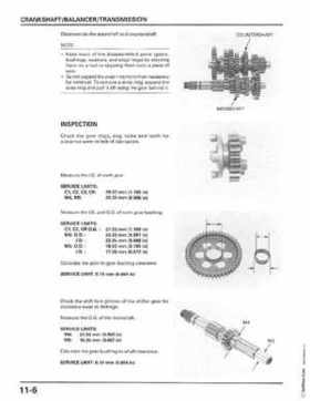 1998-2001 Honda Fourtrax Foreman TRX450S, TRX450ES Factory Service Manual, Page 205