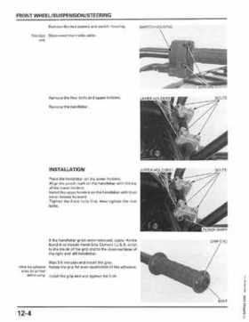 1998-2001 Honda Fourtrax Foreman TRX450S, TRX450ES Factory Service Manual, Page 224