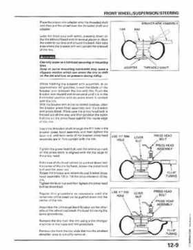 1998-2001 Honda Fourtrax Foreman TRX450S, TRX450ES Factory Service Manual, Page 229