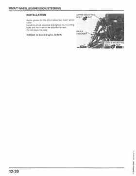 1998-2001 Honda Fourtrax Foreman TRX450S, TRX450ES Factory Service Manual, Page 250