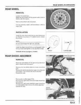 1998-2001 Honda Fourtrax Foreman TRX450S, TRX450ES Factory Service Manual, Page 254