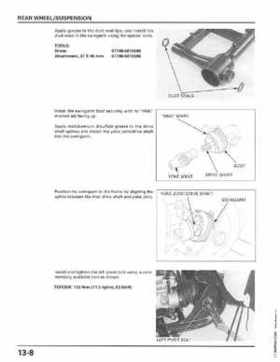 1998-2001 Honda Fourtrax Foreman TRX450S, TRX450ES Factory Service Manual, Page 259