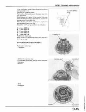1998-2001 Honda Fourtrax Foreman TRX450S, TRX450ES Factory Service Manual, Page 301