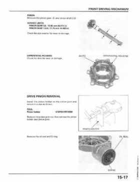 1998-2001 Honda Fourtrax Foreman TRX450S, TRX450ES Factory Service Manual, Page 303