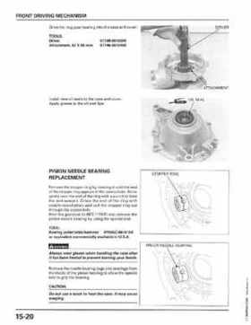 1998-2001 Honda Fourtrax Foreman TRX450S, TRX450ES Factory Service Manual, Page 306