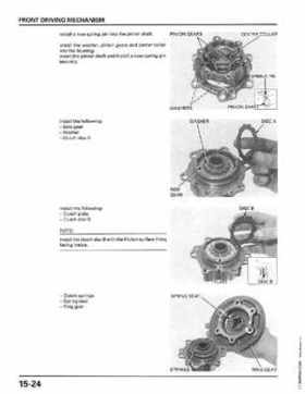 1998-2001 Honda Fourtrax Foreman TRX450S, TRX450ES Factory Service Manual, Page 310