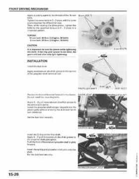 1998-2001 Honda Fourtrax Foreman TRX450S, TRX450ES Factory Service Manual, Page 312