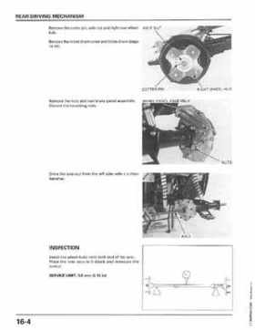 1998-2001 Honda Fourtrax Foreman TRX450S, TRX450ES Factory Service Manual, Page 318