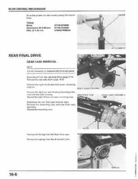 1998-2001 Honda Fourtrax Foreman TRX450S, TRX450ES Factory Service Manual, Page 320