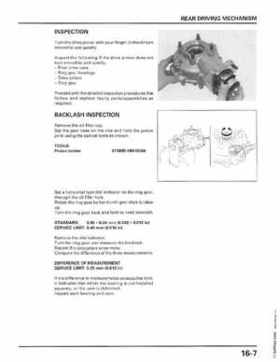 1998-2001 Honda Fourtrax Foreman TRX450S, TRX450ES Factory Service Manual, Page 321