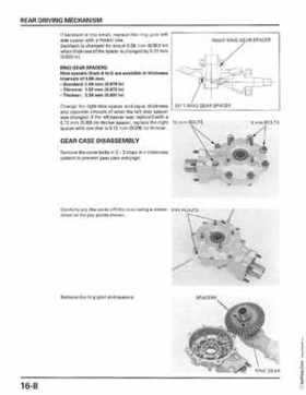 1998-2001 Honda Fourtrax Foreman TRX450S, TRX450ES Factory Service Manual, Page 322