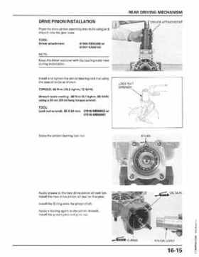 1998-2001 Honda Fourtrax Foreman TRX450S, TRX450ES Factory Service Manual, Page 329