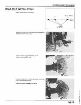 1998-2001 Honda Fourtrax Foreman TRX450S, TRX450ES Factory Service Manual, Page 333