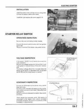 1998-2001 Honda Fourtrax Foreman TRX450S, TRX450ES Factory Service Manual, Page 363