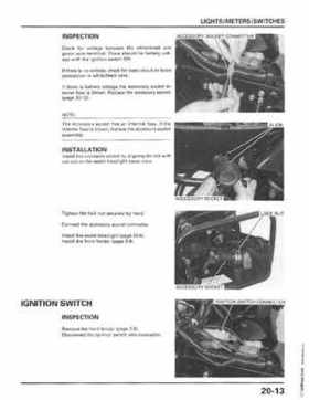1998-2001 Honda Fourtrax Foreman TRX450S, TRX450ES Factory Service Manual, Page 377