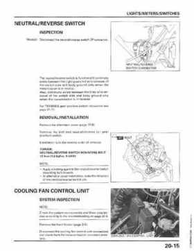 1998-2001 Honda Fourtrax Foreman TRX450S, TRX450ES Factory Service Manual, Page 379