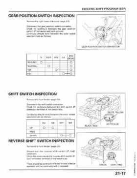 1998-2001 Honda Fourtrax Foreman TRX450S, TRX450ES Factory Service Manual, Page 399