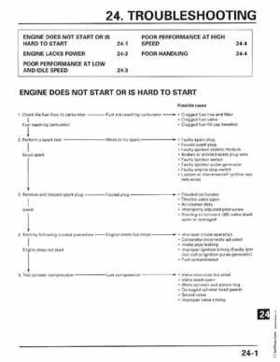1998-2001 Honda Fourtrax Foreman TRX450S, TRX450ES Factory Service Manual, Page 406