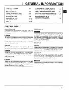 1998-2004 Honda Foreman 450 factory service manual, Page 5
