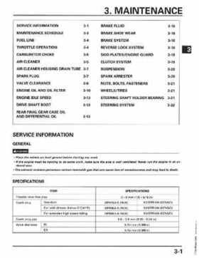 1998-2004 Honda Foreman 450 factory service manual, Page 63