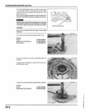1998-2004 Honda Foreman 450 factory service manual, Page 199