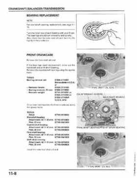 1998-2004 Honda Foreman 450 factory service manual, Page 217