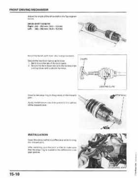 1998-2004 Honda Foreman 450 factory service manual, Page 307