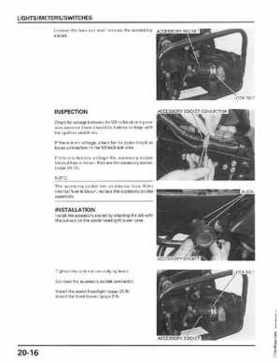 1998-2004 Honda Foreman 450 factory service manual, Page 407