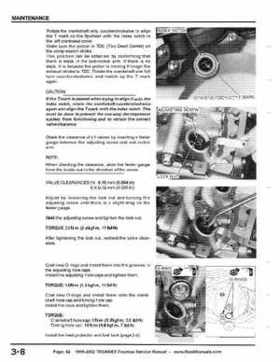 1999-2002 TRX400EX Fourtrax Service Manual, Page 42