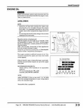 1999-2002 TRX400EX Fourtrax Service Manual, Page 43