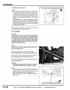 1999-2002 TRX400EX Fourtrax Service Manual, Page 44